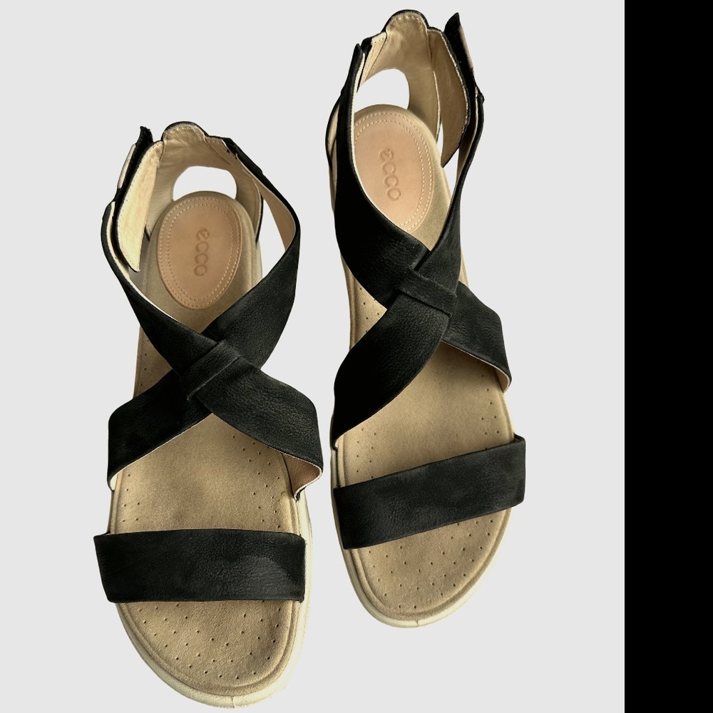 Ecco Damara Sandals Women's EU 41 US 10-10.5 Black